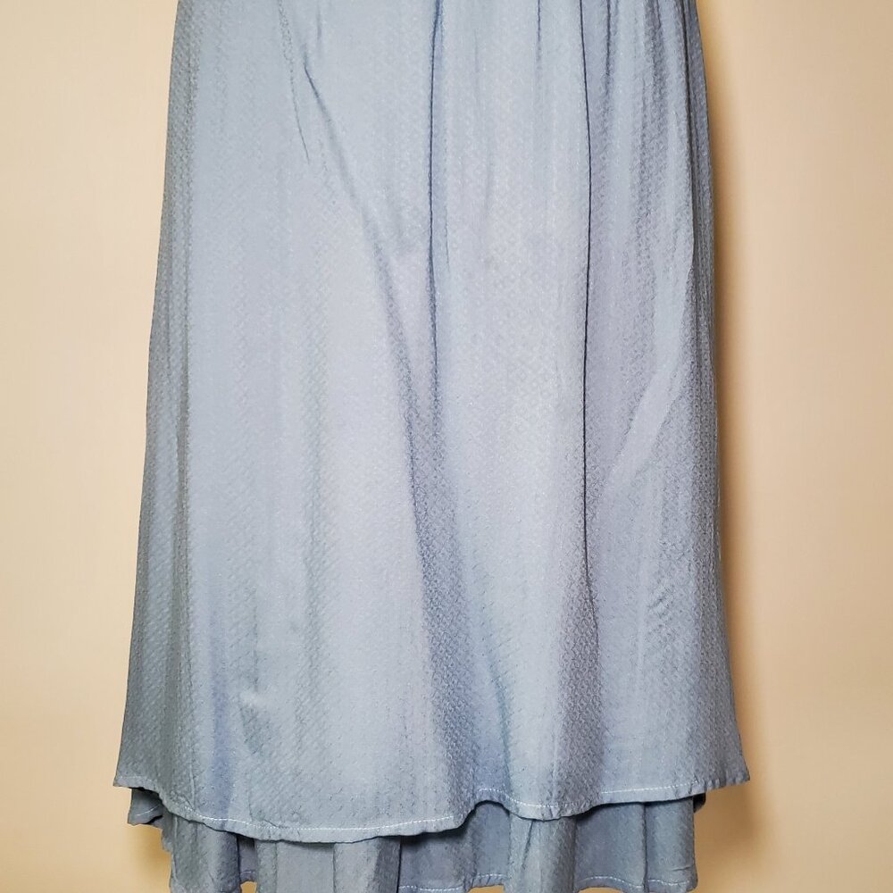 Layered Hem Midi Skirt
